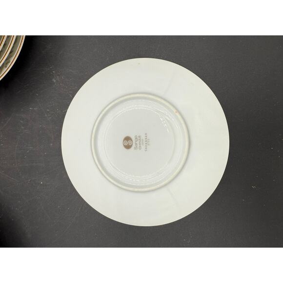 21pc Assorted Set of Sango Savannah 3723 Green Gold Floral China - Picture 6 of 10